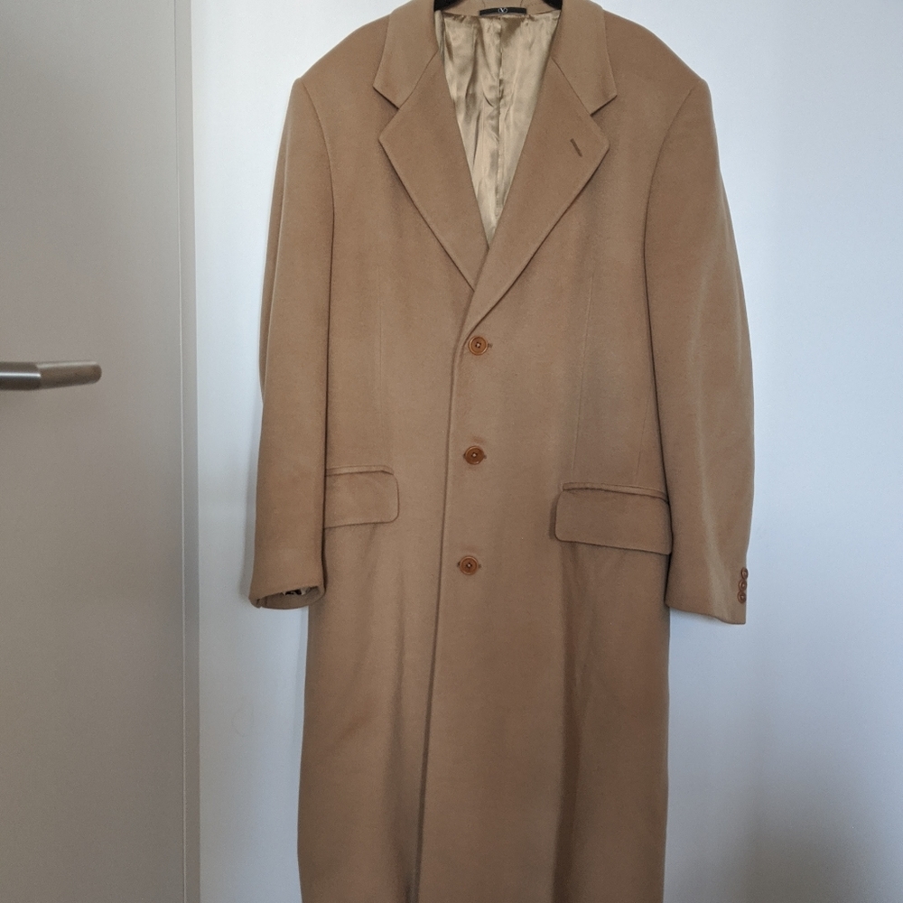 Men's Valentino caramel 100 % cashmere coat